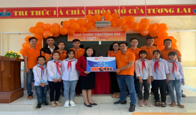 ‘Rạp phim trường em’ của FPT Play diễn ra tại 3 điểm trường học vùng sâu vùng xa trên địa bàn tỉnh Quảng Ninh